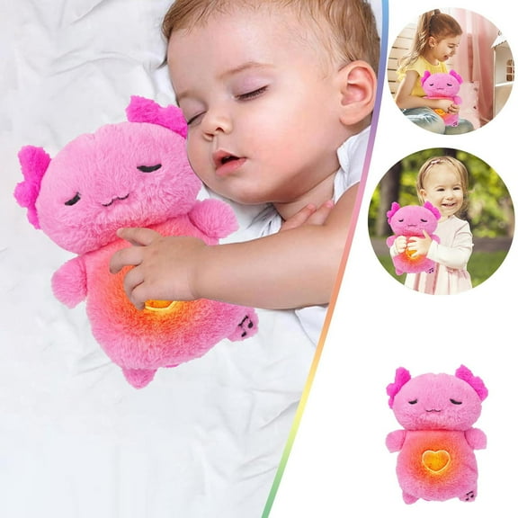 kcavykas Toys for Ages 8-13 Deals 2024 Baby Sound Machine Soothe Stuffed Plushie Sensory Details Music Lights Rhythmic Breathing Motion Musical Baby Toy For Newborns