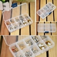 thumbnail image 1 of kchsji 10 Grid Small Storage Box, Portable Pill Organizer Container for Jewelry Nail Art Tips Earrings Rings, Compact Mini Storage Case for Beads Pills Small Parts Organization, 1 of 8