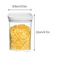 thumbnail image 1 of kchsji Airtight Food Storage Containers, Large Capacity Kitchen Canisters for Dry Goods, 3-Layer Seal Lock for Flour, Cereal, Tea, Space-Saving Stackable Pantry Organization, 1 of 2