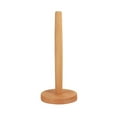 thumbnail image 1 of kchsji Beech Wood Paper Towel Holder Non-Slip Base Vertical Stand Space Saving Storage Rack Fits Standard and Large Rolls Stylish Durable Countertop Organizer for Kitchen, 1 of 2