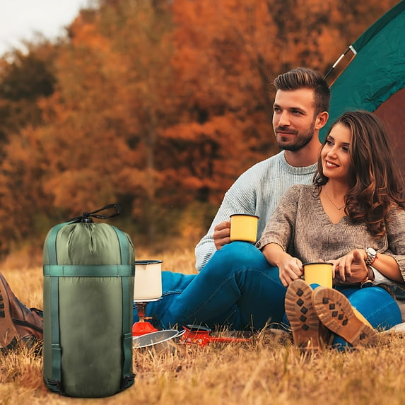 kchsji Camping Sleeping Bag Sack, Outdoor Compression Bag with Drawstring and Straps, Sleeping Bag Storage, Waterproof Travel Organizer for Blankets, Clothes, Pillows and Hiking Gear Accessories