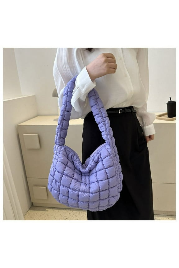 Clouds Pleated Bag for Women, Large Capacity Shoulder Bag, Fashionable Armpit Style Tote for Daily Use, Shopping, Work, Travel, Lightweight and Comfortable, Personalized Pleated Design