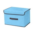 thumbnail image 1 of kchsji Cotton Linen Storage Box, Collapsible Fabric Bin with Handles for Closet Organization, Multi-Use Home Decor for Toys, Towels, Crafts, Washable & Foldable Design, 1 of 1