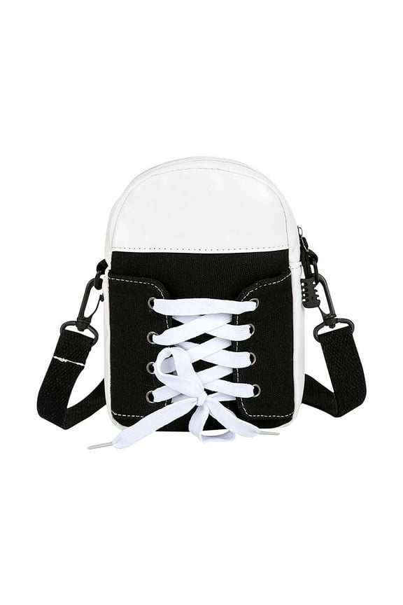 Crossbody Bag, Handmade Patchwork Shoe Design Shoulder Purse, Unique Fashion Statement Piece, Lightweight Casual Bag with Adjustable Strap, Fun Gift for Women Girls