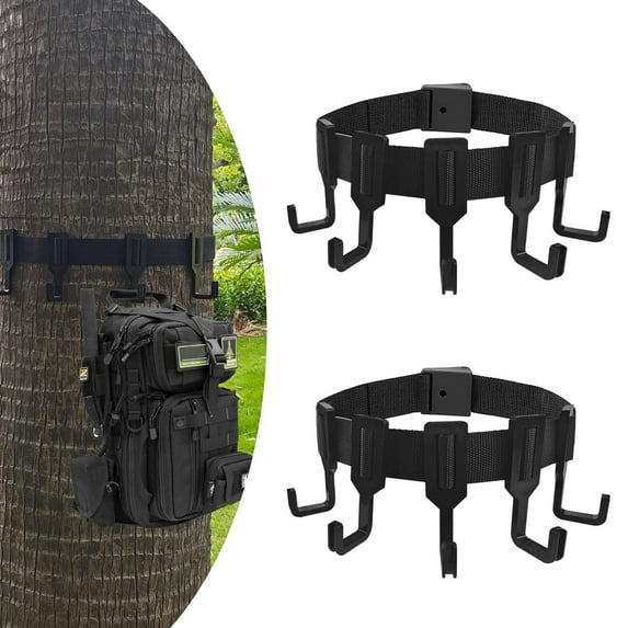 kchsji Equipment Treestands Hanger Tree Equipped Forest Gear Hooks Tree Stand Gear Hooks Plastic Hunting Users Outside Using Webbing Tree Hooks color
