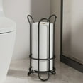 thumbnail image 1 of kchsji Freestanding Toilet Paper Holder, Standalone Tissue Roll Dispenser Rack Organizer for Bathroom, 3-Rack Storage for Kitchen Desktop, No Assembly Required Metal Organizer, 1 of 6