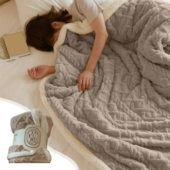 kchsji Sherpa Fleece Throw Blanket for Couch Sofa, Super Soft Cozy Fuzzy Plush Blankets Fleece Thick Warm Blanket for Winter Reversible Thick Warm Blanket for Bed, Sofa