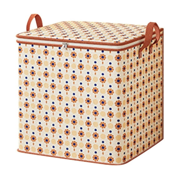 kchsji Large Capacity Clothing Storage Bag, Thickened Non Woven Quilt Organizer with Zipper and Handles, Foldable Bedroom Closet Storage Bag, Travel Packing Bag for Moving, Bedding and Clothing