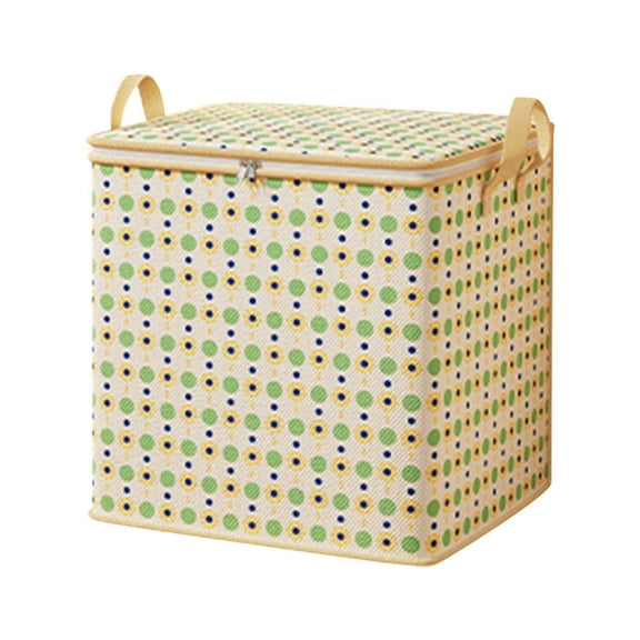 kchsji Large Capacity Clothing Storage Bag, Thickened Non Woven Quilt Organizer with Zipper and Handles, Foldable Bedroom Closet Storage Bag, Travel Packing Bag for Moving, Bedding and Clothing