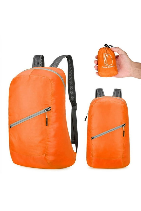 Packable Hiking Backpack, Ultralight Water Resistant Foldable Daypack for Travel, Compact Lightweight Camping Outdoor Backpack with Mesh Pockets, Emergency Trekking Bag