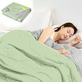 thumbnail image 1 of kchsji Summer Comforter Queen Size, Cool Feeling Silk Fiber Air Conditioner Bed Comforter, for Hot Weather Temperature Regulating, Lightweight Washable Bedding Comforter, 1 of 6