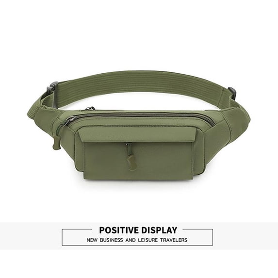 kchsji Unisex Waist Bag Fanny Pack, Large Capacity Sports Belt Bag for Men Women, Hands Free Phone Crossbody Sling Bag for Travel Running Cycling, Casual Messenger Bag