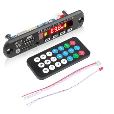 kebidu Bluetooth 5.0 MP3 Player Decoder Board DC 12V FM Radio TF USB 3.5mm AUX Module Bluetooth Receiver Car kit Audio
