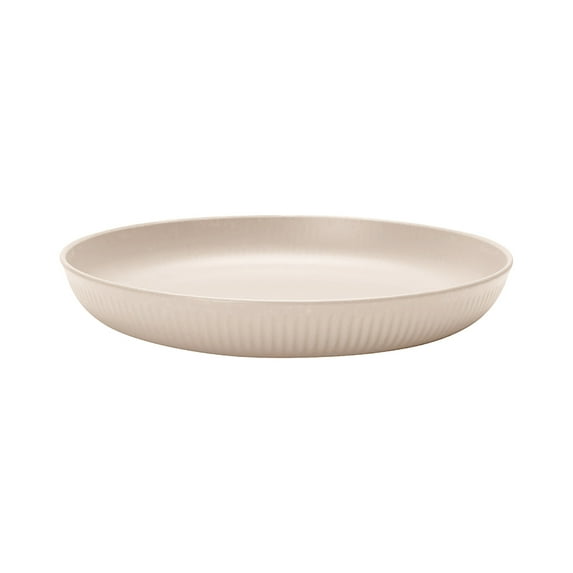 kedshhgu 9inch Deep Dinner Plates, Set of 4 Wheat Straw Plastic Plates Dishwasher Safe Kitchen Plates Dinnerware