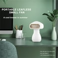 thumbnail image 1 of kedshhgu Mini Portable Fan, Handheld Bladeless Fan, Cute Design 3 Speed Personal Small Desk Fan, Lightweight Makeup USB Rechargeable Fan for Stylish Girl Women Travel Indoor Outdoor, 1 of 8