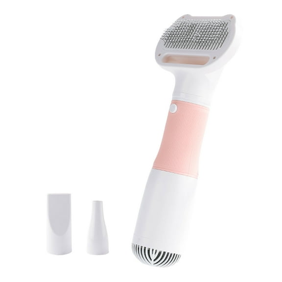 kedshhgu Pet Hair Dryer 2 with Slicker Brush, 3 Heat Settings, Portable Dog Blower, Home Grooming Furry Drying for Small Large Cat Dog