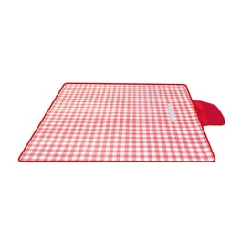 Lychee Outdoor Picnic Blanket, Portable Large Waterproof Outdoor Picnic Blanket Portable Large Waterproof Mat 3 Layer Sandproof Blanket Foldable Camping Park Beach Grass 78 7 X78 7 Red