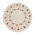 thumbnail image 1 of kedshhgu Round Braided Placemats Washable Fabric Heat Resistant Printed Round Table Mats for Dining Tables, 1 of 7