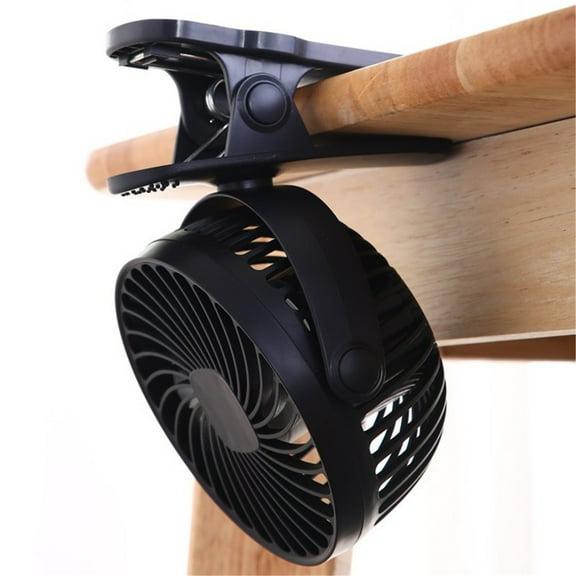 kedshhgu Small Clip on Fan, 3 Speeds USB Fan with Strong Airflow, Clip & Desk Fan USB Plug in with Sturdy Clamp , Ultra Quiet operation for Office Dorm Bedroom Stroller