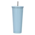 thumbnail image 1 of kedshhgu Stainless Steel Vacuum Insulated Tumbler, Coffee Travel Mug Spill Proof with Straw, Thermos Cup for Keep Hot/Ice Coffee,Tea and Beer, 1 of 3