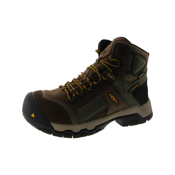 keen men's davenport mid al waterproof composite toe work boots