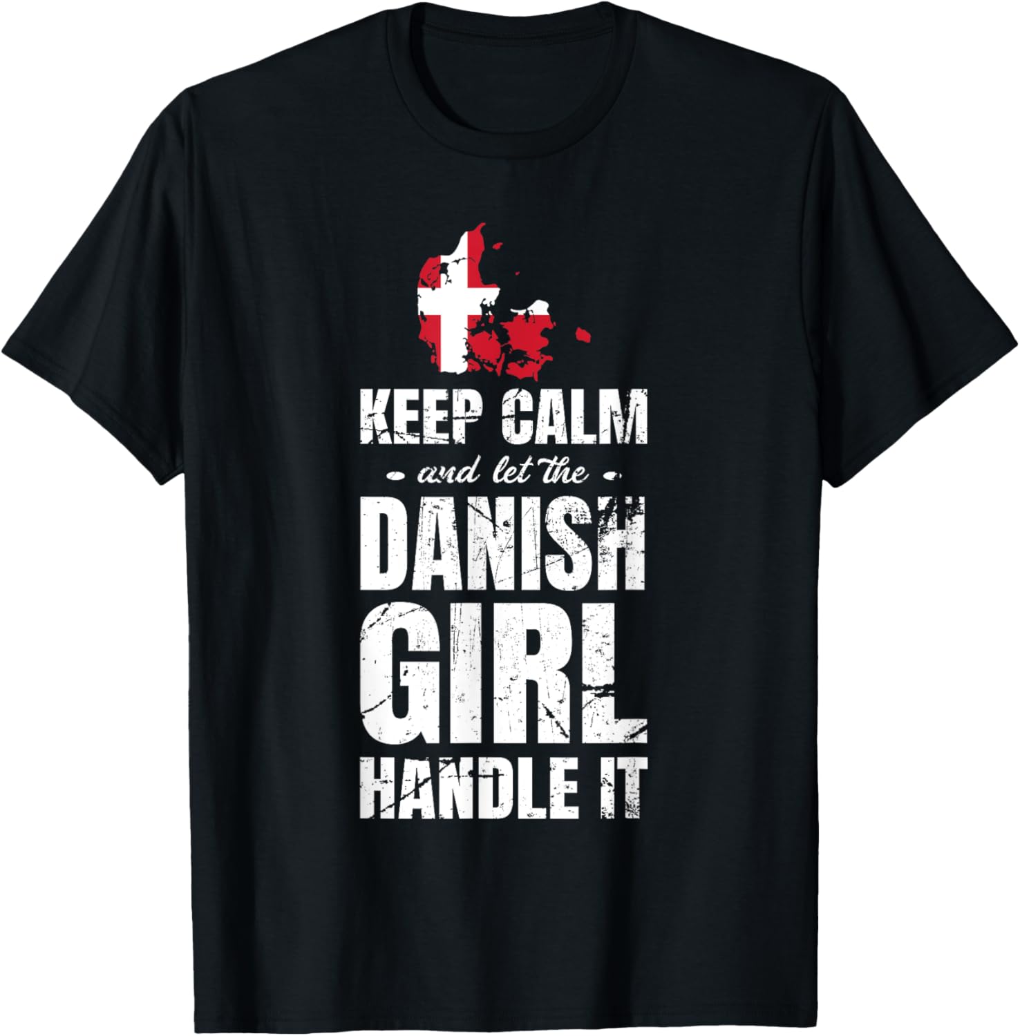 T-shirt Femme Funny Smartass Danish Boyfriend - Col V, Motif Humoristique Drapeau Danemark
