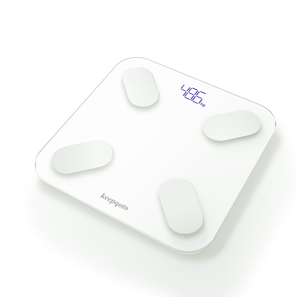 keepqoto Weighing scales,  550lb Bathroom Digital Scale for Body Weight with Ultra-Wide Platform and Large LCD Display