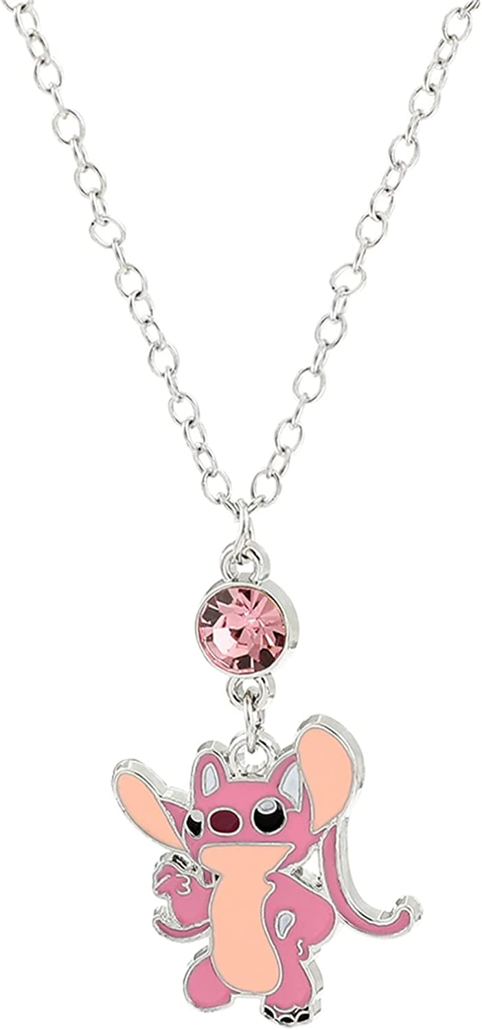 Disney Lilo and Stitch Inspired Pearl Cage Pendant Necklace Ohana