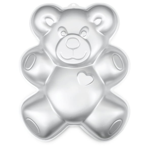 kefyixc Big Bear Cake Pans, birthday cake pans aluminum cake pan for birthdayWedding Ceremonyparty and other occasions cake, dessert making, Silver.