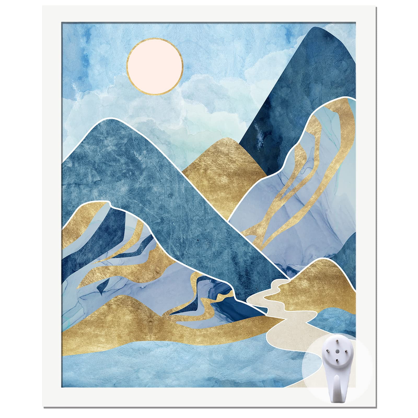 keibiubu White Picture Frame, 9x11 Picture Frame for Photo Poster