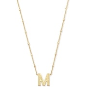 Kendra Scott Letter M Pendant Necklace Gold Metal
