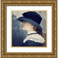 thumbnail image 1 of kenp 12x12 Gold Ornate Wood Framed with Double Matting Museum Art Print Titled - Sinopa II, 1 of 4