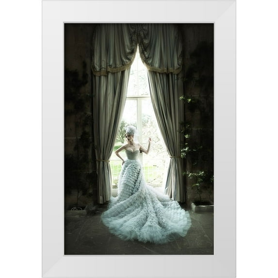 kenp 13x18 White Modern Wood Framed Museum Art Print Titled - Grey Dress