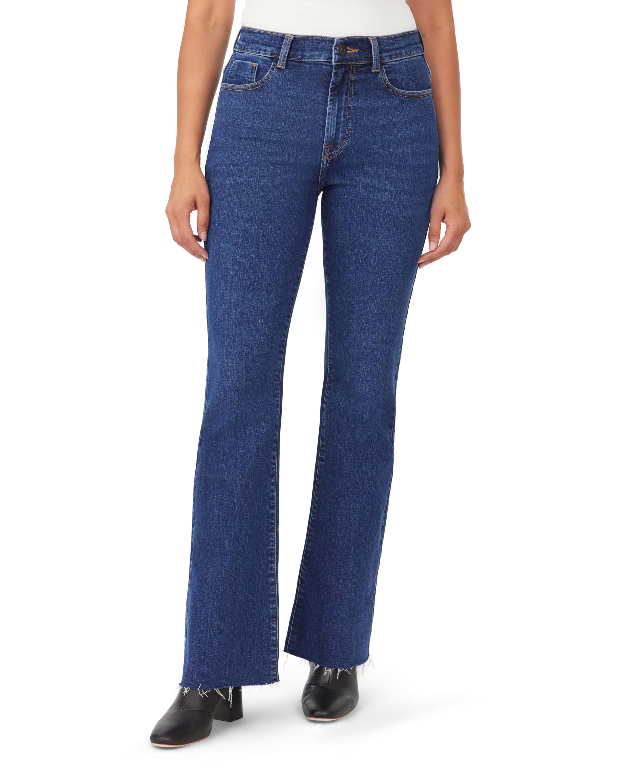kensie Jeans for Women The Savannah High-Rise Flare 32-Inch Inseam ...