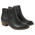 thumbnail image 1 of kensie Women's Black Leather Ghita Short Ankle Boots 8.5, 1 of 4
