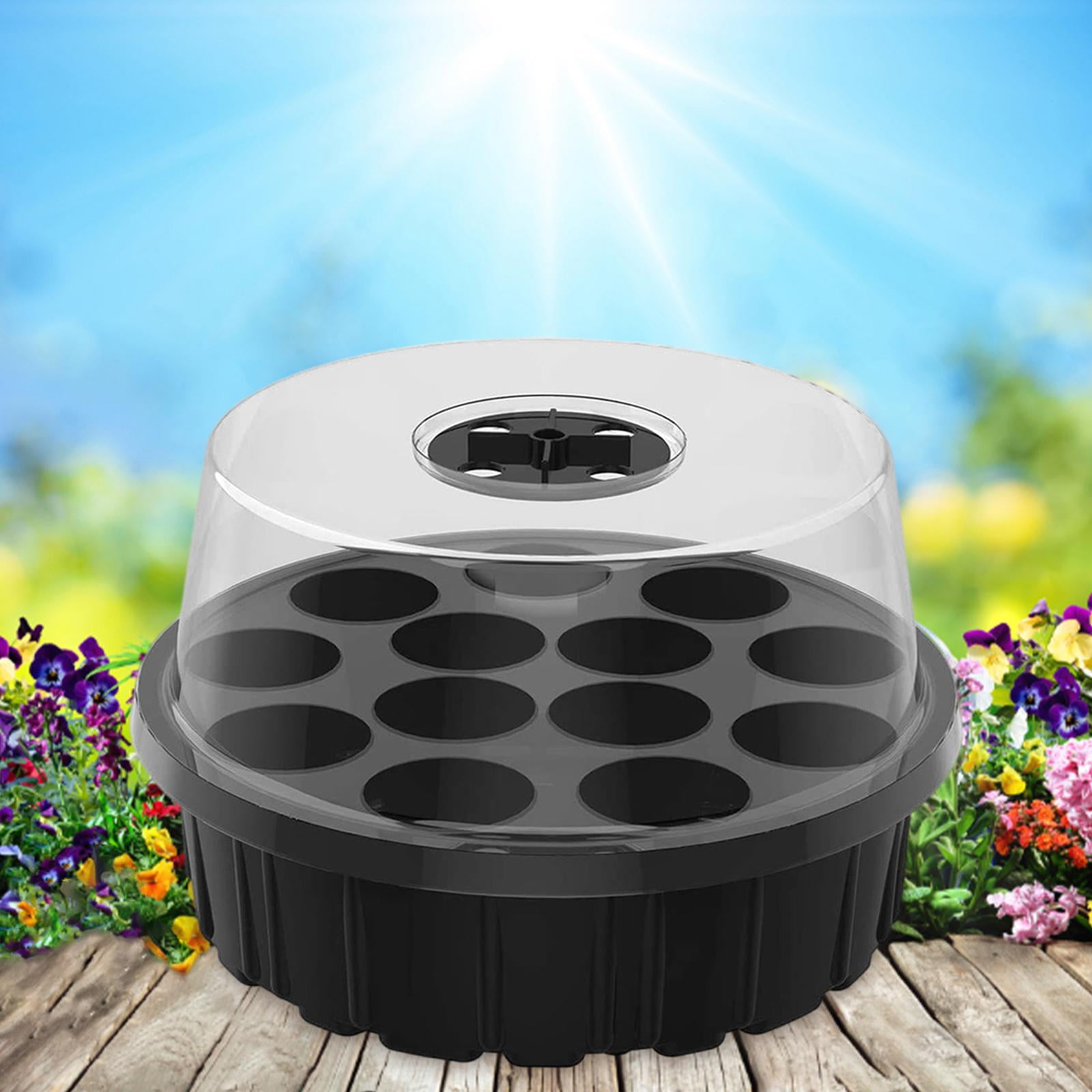 kesoto 13 Cells Seedling Starting Tray Kit Germination Tray with Vents