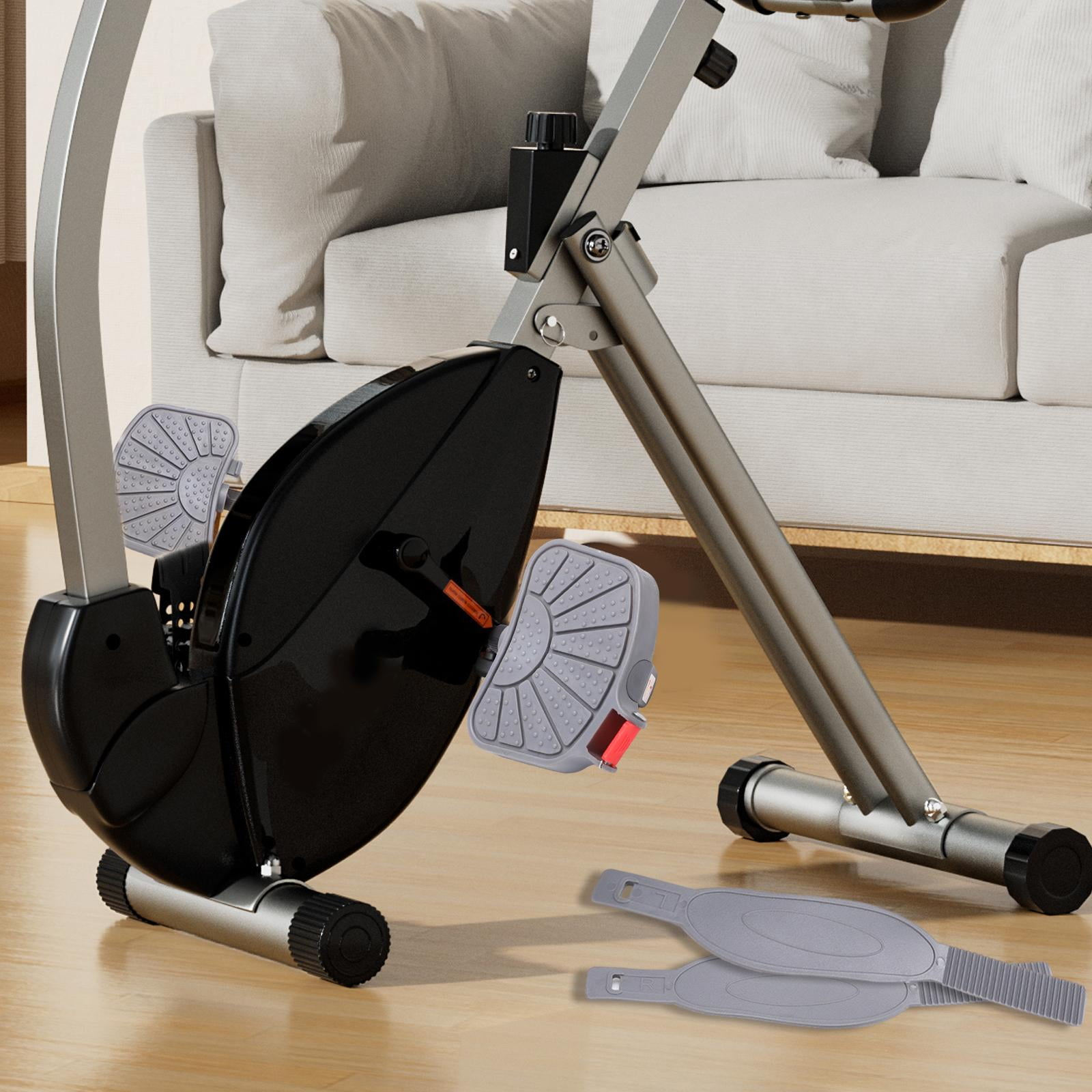 kesoto 2 Pieces Exercise Bike Pedals with Adjustable Straps Widened Strips 1/2 or 9/16