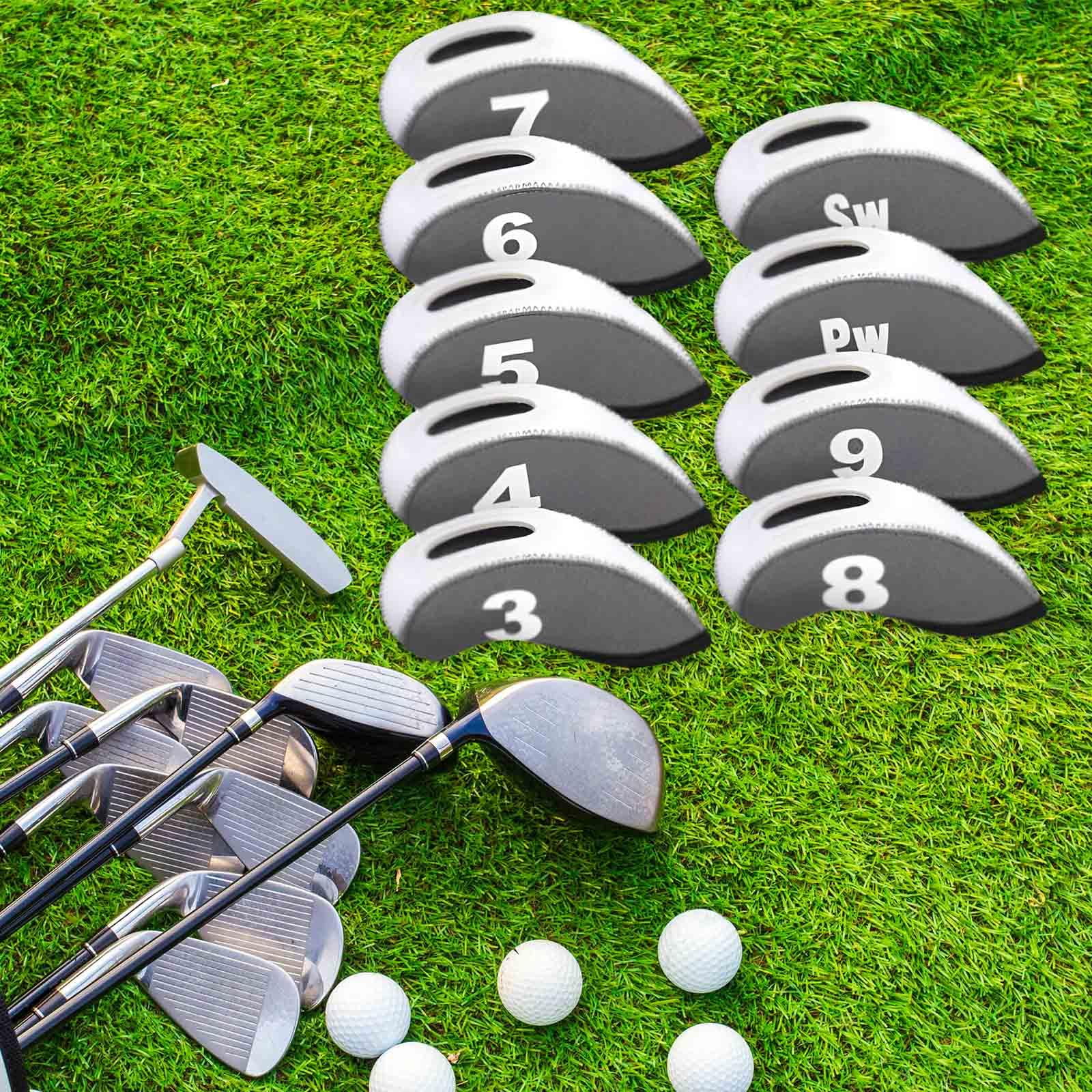 kesoto 9 Pieces Golf Iron Headcovers Golf Club Head Covers Irons