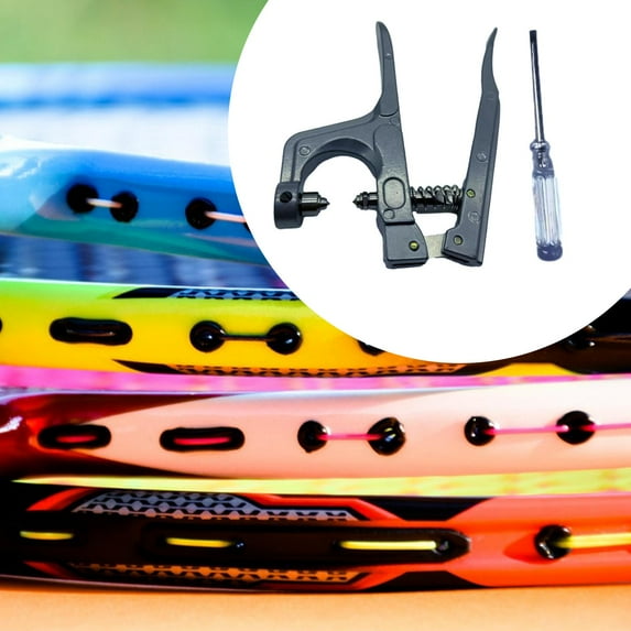 kesoto Badminton Machine String Clamp Cold Press Plier Bell Mouth Grommet Tool Badminton Racket Plier for Outdoor Sports Accessories