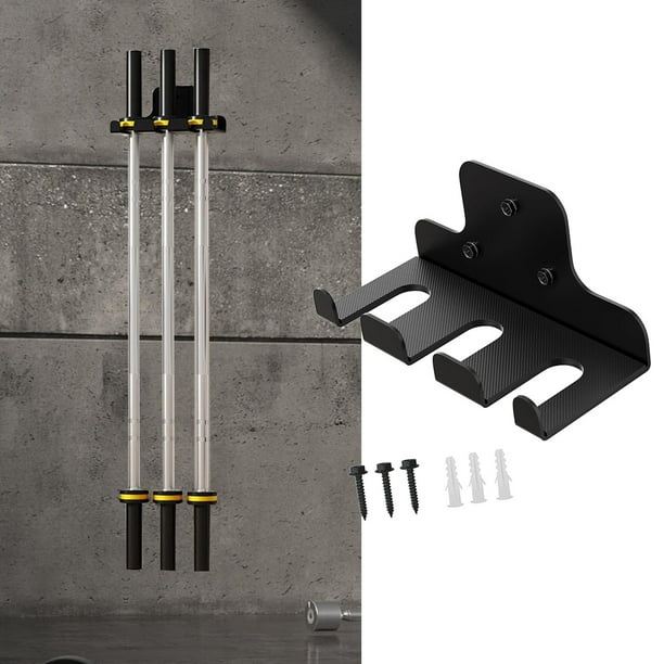 kesoto Barbell Rack Wall Mount Heavy Duty Sturdy Single Barbell Hanger with Screws Barbell Stand for Home Gym Commercial Accessory