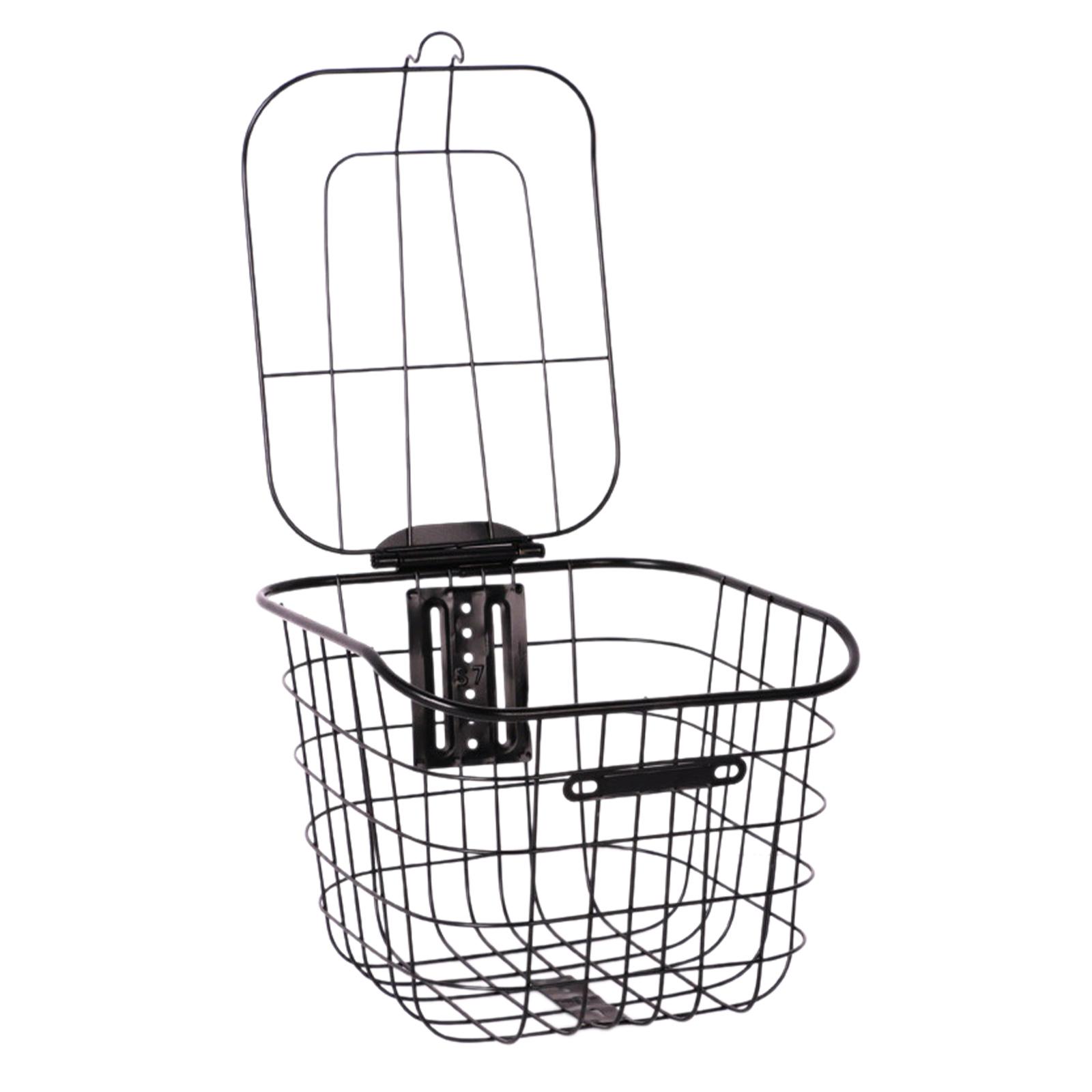 kesoto Bike Front Basket Handle Storage Basket Basket Carrier Holder ...
