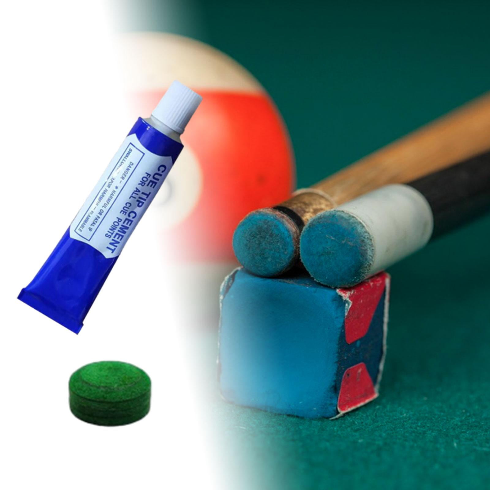 kesoto Billiard Pool Cue Tip with 20G Glue Green PU Cue Tip for Snooker
