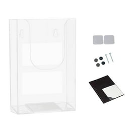 10 Pack Acrylic Brochure Holder,4 X 7.9 Inches Plastic Flyer Display Stand, Clear