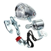 kesoto Dynamo Light Set Friction Generator Easy Installation Eco Friendly with Included Wiring Accessories Headlight A