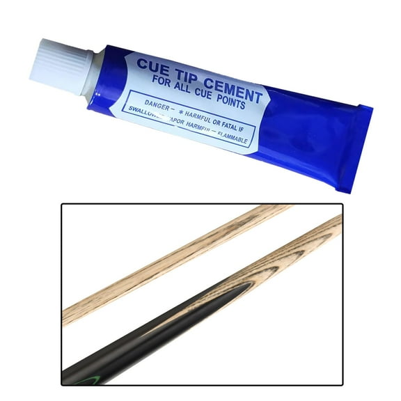 kesoto Glue for Pool Cue Tips Billiard Cue Tip Repair Clear Glue Quick Drying Transparent Pool Cue Maintenance Billiards Accessories 20g