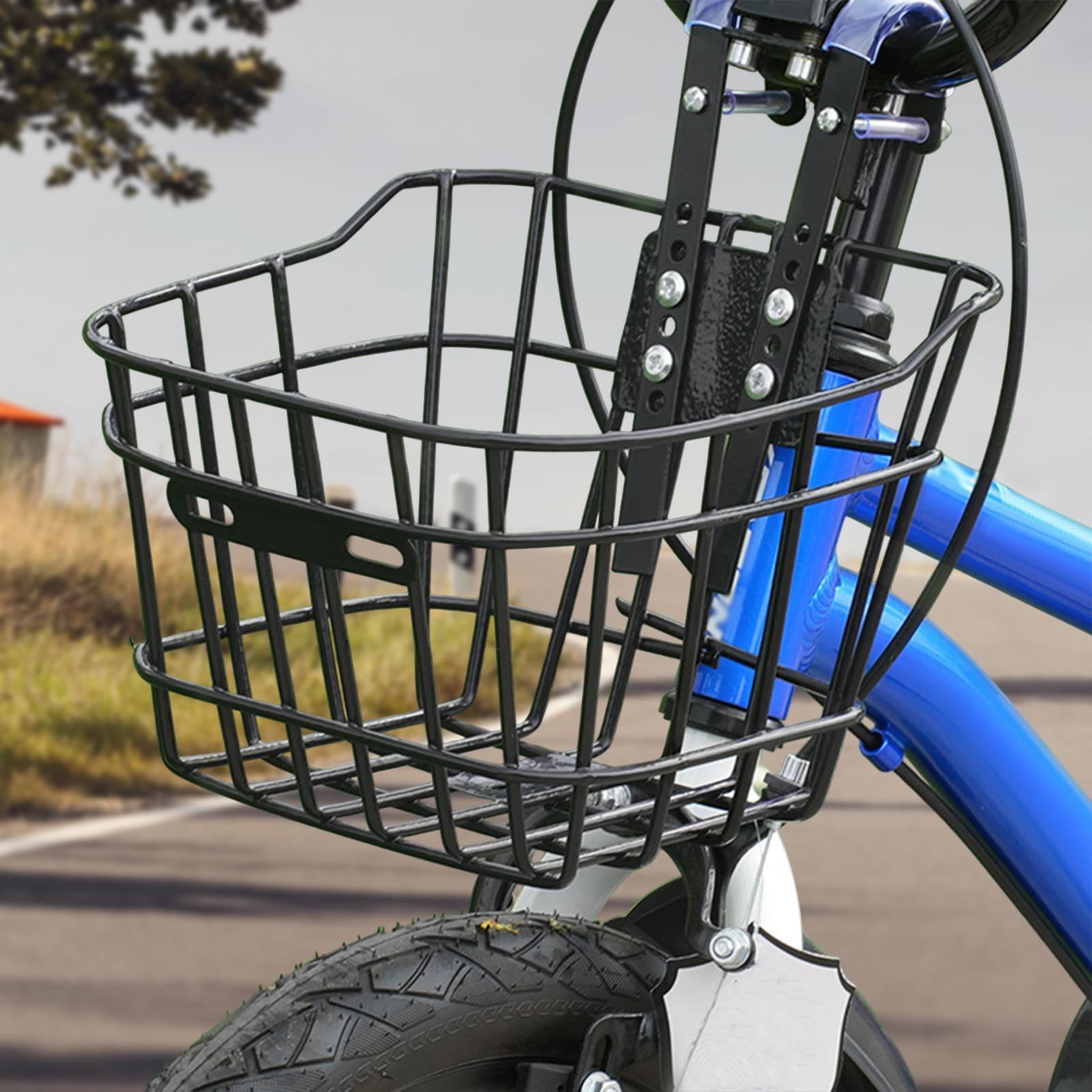 kesoto Kids Bike Basket Front Handlebar Basket Cycling Basket Children Front Basket for Girls Biking Accessories Street Riding 24cmx22cmx18cm Walmart