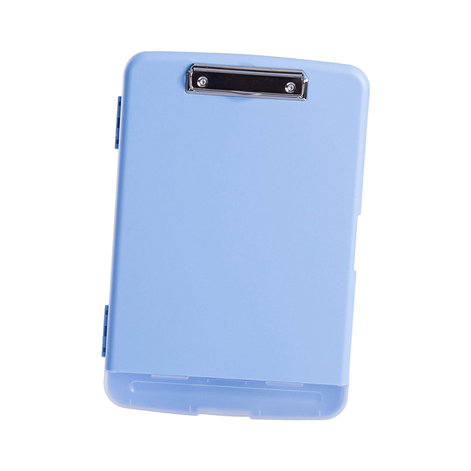 Cute A4 Plastic Clipboard With Coaster & Pen Bag - Starry Sky & Red Rose Design, Retractable Hanging Hole