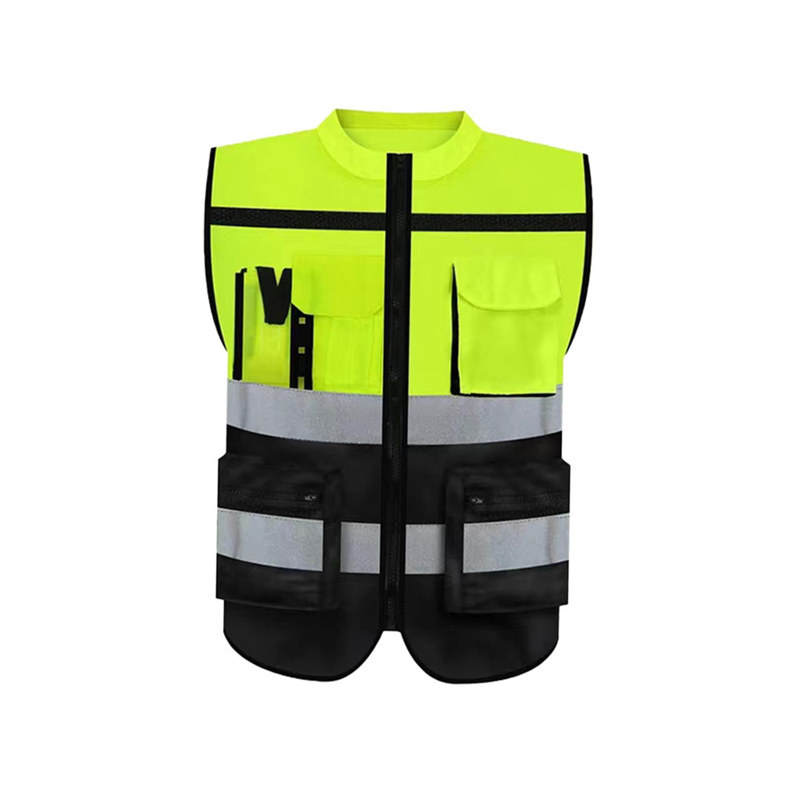 KAYGO High Visibility Safety Vest - Reflective Silver Stripe, One Size Fits Most, Pink - View #10
