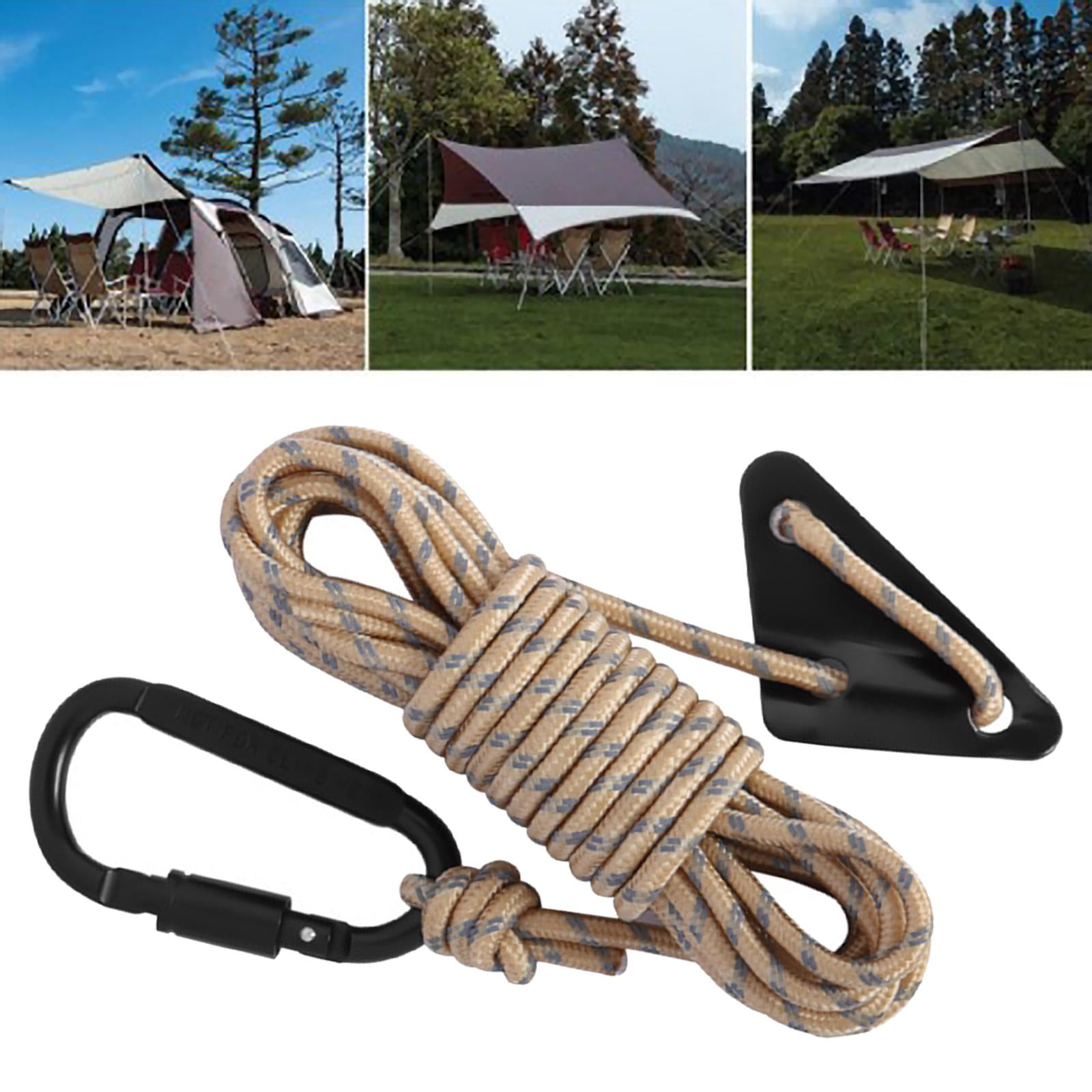 kesoto Reflective Tent guyline Tent Rope 5mm Thickened Guy Lines with