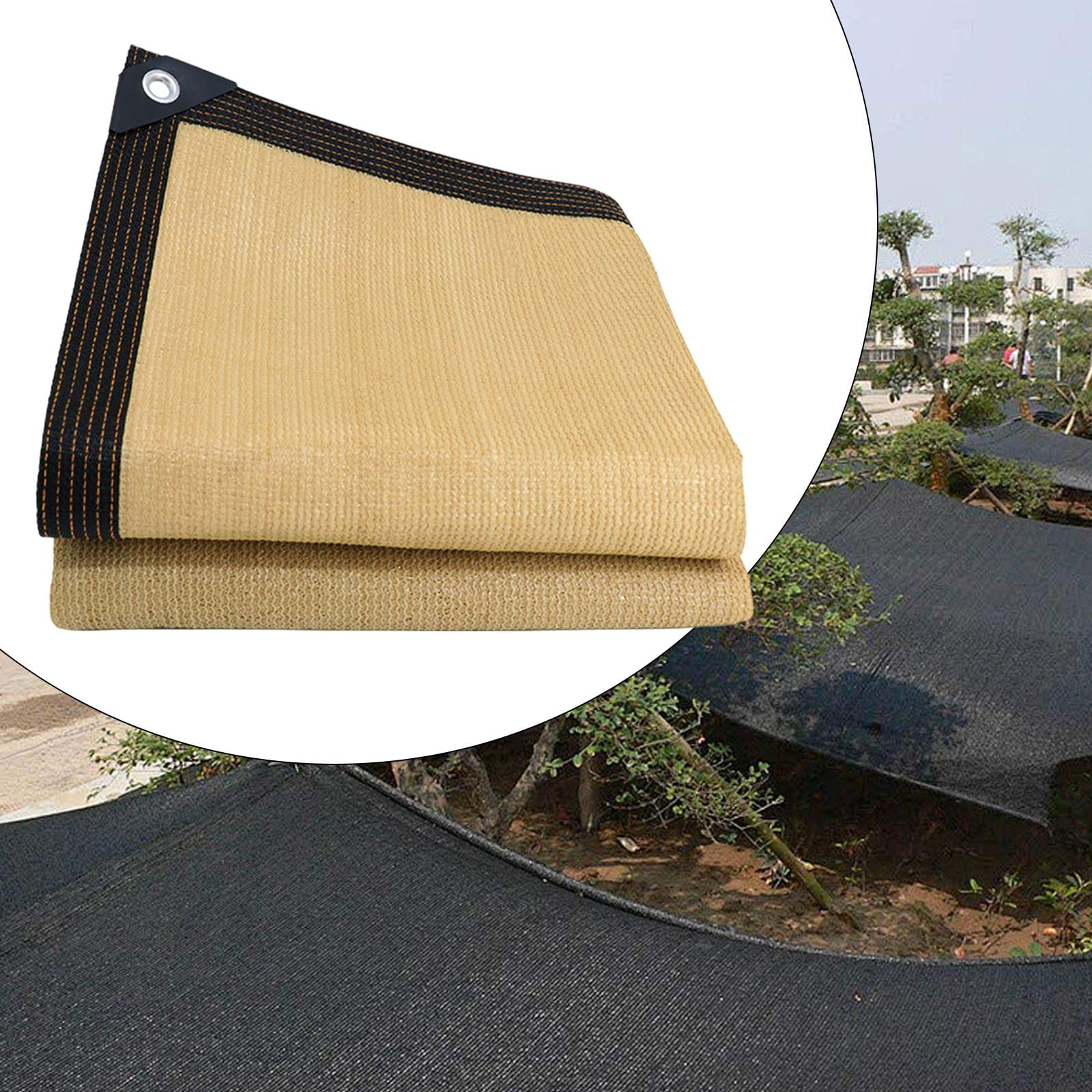 kesoto Shade Net Yellow Plant Cover Easy to Install Mesh Tarp with